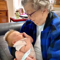 Meeting a new granddaughter... Molly Rose McCormack - John