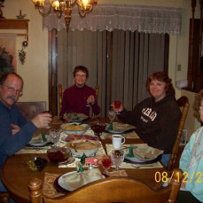 Milly was always so kind and giving. She was always willing to lend someone a helping hand. Definitely one of God's angels. This is a pic of a holiday dinner at my sister's. Milly is on the right. - Karen Parise