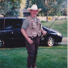 Doug in full fishing garb  - Kathy Stewart    