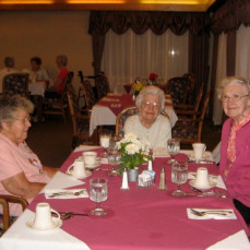 With sister-in-laws Helen and Adeline July 2010  - Bradley Funeral Home