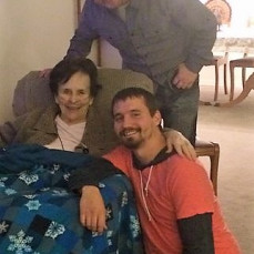 Chad and Nick with Grandma Burta - Tim's Boys