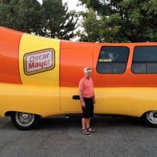Tim didn't need to wish he were an Oscar Meyer wiener, he was already loved by many. - Wienermobile