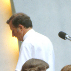 Ames Parks & Rec Summer Band concert at Bandshell, July 17, 1980.  - George Appleqwist