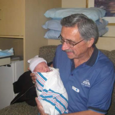 Proud grandpa when Jaidyn was born - Sasha Jewett