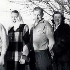 The house in1940 of John & Mildred Wood on E. Broadway in Opportunity, Spokane, WA, where Roger was brought home in November 1934 and where he grew up and lived until he left for the U.S. Navy in 1952. - S.J. & E.J. Wood