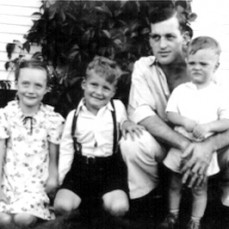 The house in1940 of John & Mildred Wood on E. Broadway in Opportunity, Spokane, WA, where Roger was brought home in November 1934 and where he grew up and lived until he left for the U.S. Navy in 1952. - S.J. & E.J. Wood