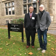 With Hector at Harvard University. - André Gagné