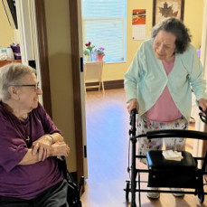We will miss sharing smiles with Agnes in the Prarie! And Nykki will miss all of her fun chats and stories with her sweet friend too!  Glad that  she and Gricelda can finally hear each other! May she rest in peace!  - Nancy Becker 