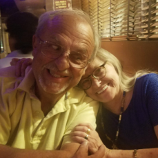 Alex and Sandy (with her great smile) in Palm Springs, CA. - Jim White
