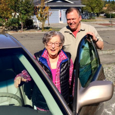 One last spin around the block before hanging up the car keys for good! - John