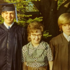 John & Dave, High School & 8th Grade Graduations.  1972 - John