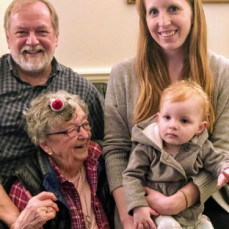 Four Generations ...  Jolenta, John, Kari, & Caitlin - John