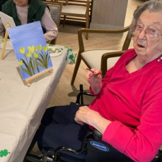 Painting Party at the Senior Center - John