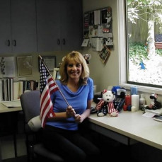 Beautiful Evita, I’ll miss you so much! 😢  I love this picture on your citizenship day.  A few more recent photos at a luncheon in your honor.  - Sue Williver