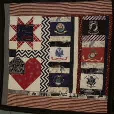 Quilt was gift from the Honor Flight trip - CS