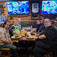 Fall of 2025 Seahawks game at Dino's.  :)  - Shamay Alix