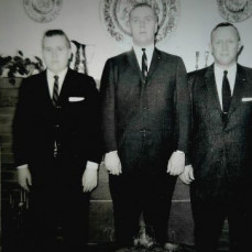 Uncle Bill, My Dad Gerry, and their Virgil, their father - Tom Giddings