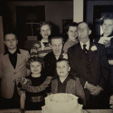 Grandparents Perry and Tillie with grandsons Bill and Gerry - Tom Giddings