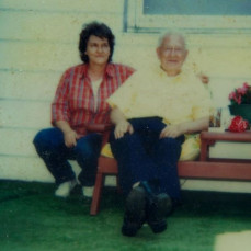 Mom & Grandpa Mitchell. - Mary