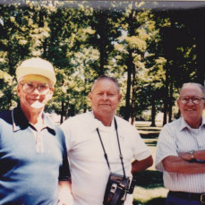 From left to right:
My Great Uncle Sam, My Great Uncle Elmer, and My Grandfather Robert (Bob)  - Clayton Stone