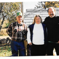 The three cousins - Tom Grekso, Christine Grekso-Moriarty and Marty Moore - White Lake, 2003 - Christine Grekso-Moriarty