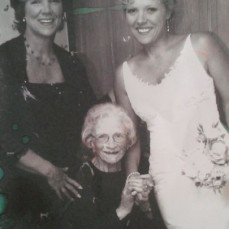 Daughter Sue and Granddaughter Katie at her wedding August 29th, 2009. We love you, Grandma! xoxo  - Katie 