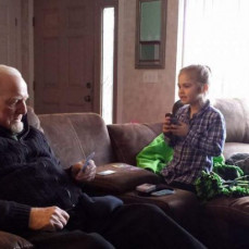 Ron (Great grandpa) and Lily (first great granddaughter)  - Ronda Lohrer