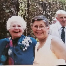 A very happy day for Joyce and my Mom on my wedding day 2004. - Dawn Dethardt