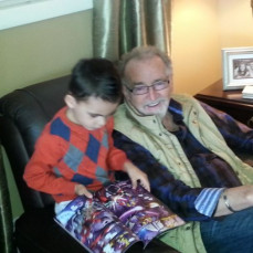 Papa Ron with great-grandson, Austin Timothy DeVore - Tim DeVore Sr.