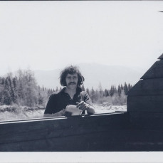 Bope constructing Garfield Ridge shelter in 1971 - Hawk Metheny