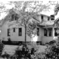 The house in1940 of John & Mildred Wood on E. Broadway in Opportunity, Spokane, WA, where Roger was brought home in November 1934 and where he grew up and lived until he left for the U.S. Navy in 1952. - S.J. & E.J. Wood