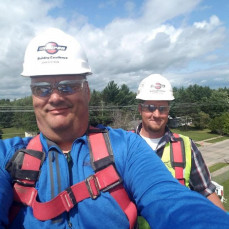 Dustin wanted me to share in the full construction experience, even if I was afraid of heights. - John Nystrom