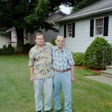 Ken with his son, Rick, in Rome, New York.   - Tina Meisenhelder