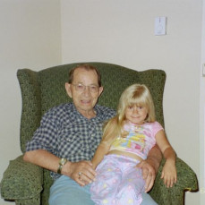 Ken with his granddaughter, Danielle. - Tina Meisenhelder