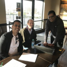 John, Sudhir and I meeting on Saturday, April 8, 2017 at a local Starbucks in New Jersey during the final weeks of the reactor coolant pump replacement at Salem.
John was a tireless coworker and a true inspiration during my early career at PSEG Nuclear. Will miss him deeply. - Eduardo Castillo