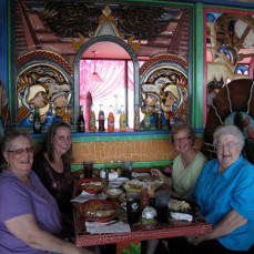 Auntie Rosita (d. 2015), Auntie Sharon, Mom and me at the Mexican restaurant in town. It was their favorite restaurant. What a nice lunch with the ladies.  - Amanda Yoshida