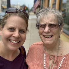 My two favorite people.
My last trip with Mom to Lake Michigan, August 2019. - Amanda Yoshida