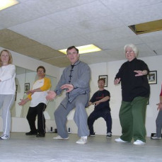 Practicing Tai Chi in 2004. - Ken Gullette