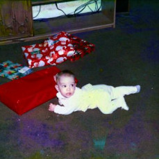Jaymi's first Christmas, back in 1984 - Dave Stewart