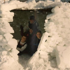 Me You and your brother in this pic when we had a huge winter storm. Miss you so much god bless your family. - Jeffrey  Leo