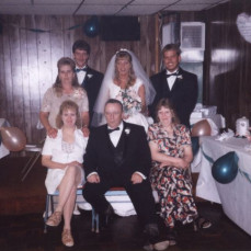 Sonja with her family on our wedding day 05/29/1999 - Merri-Ann