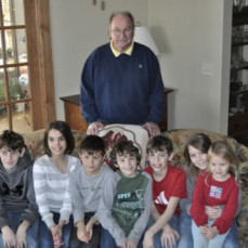 Grandpa Joe with his grandchildren  - Morgan Burris