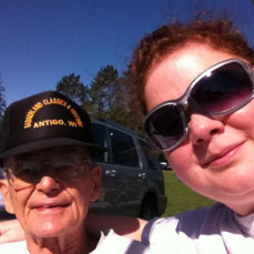 Sarah and Grandpa. I wish I knew him but feel I do somewhat.  Sarah talked about him and her Grandma all the time. Grandpa and Merlin were the best of friends from what I understand. Prayers to the family. - Renee Burns