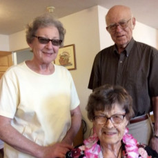 2016 helping Leona celebrate turning 90!
So happy you two could come! - Valerie