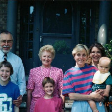 Paulette with her parents, her children and sister Cathyanne. - Cathyanne Nonini