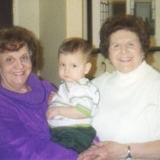 Ma and Aunt Phyllis sure loved this little guy Blake, and he loved you too Aunt Phyllis. - Jeff Anobile
